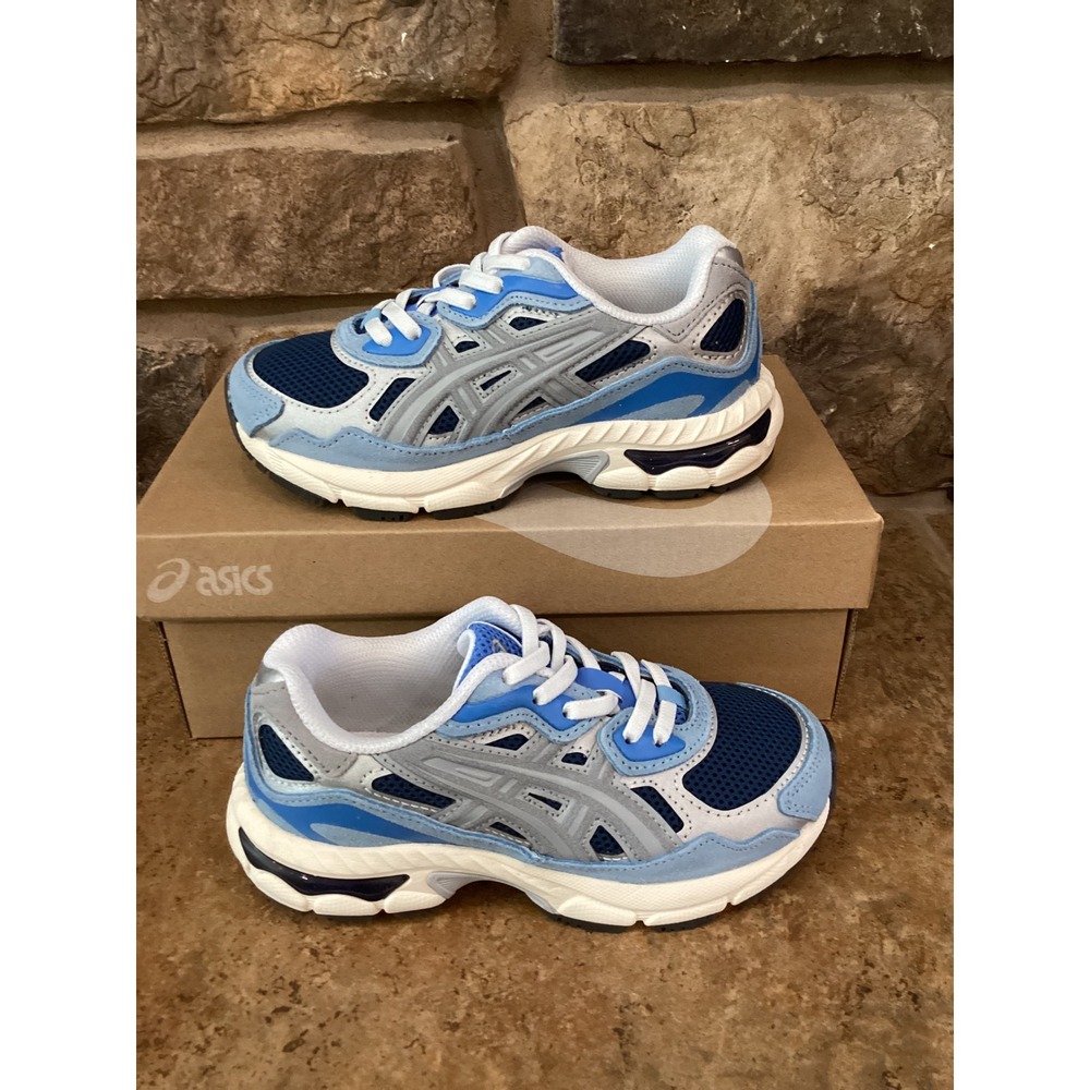 Asics GEL-NYC PS Kids Independence Blue Gravel 1204A176-400 Size K12 New